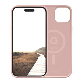 dbramante Monaco Silkon Case mit MagSafe für iPhone 15, pink sand