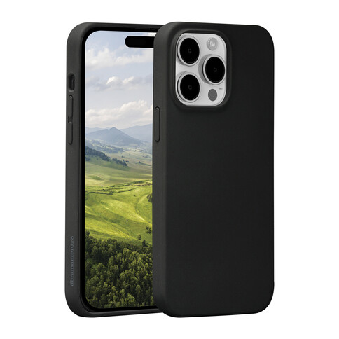 dbramante Monaco Silikon Case mit MagSafe für iPhone 15 Pro, schwarz