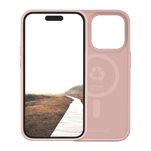 dbramante Monaco Silkon Case mit MagSafe für iPhone 15 Pro, pink sand