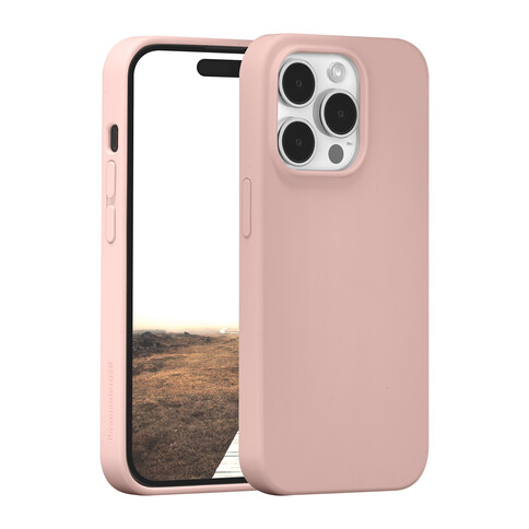 dbramante Monaco Silkon Case mit MagSafe für iPhone 15 Pro, pink sand