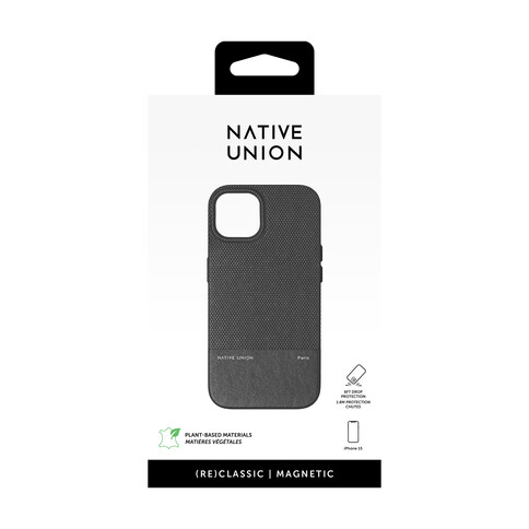 Native Union (Re)Classic Case für iPhone 15, schwarz