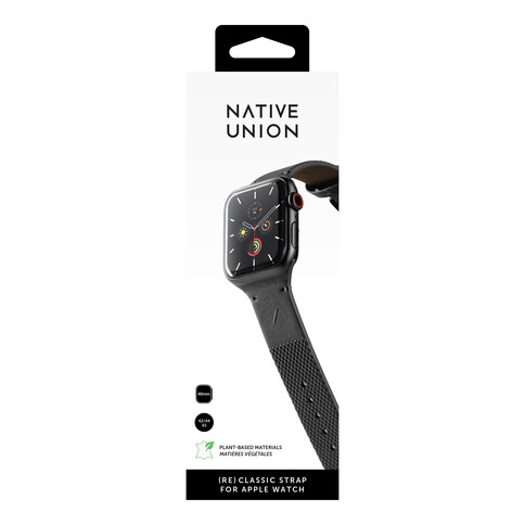 Native Union (Re)Classic Armband für Apple Watch 42/44/45 mm, schwarz
