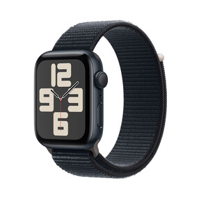 Apple Watch SE GPS, Aluminum mitternacht, 44mm mit Sport Loop, mitternacht>