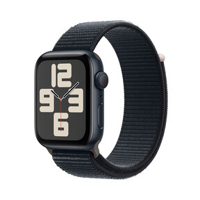 Apple Watch SE GPS, Aluminum mitternacht, 44mm mit Sport Loop, mitternacht>