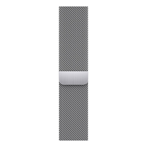 Apple Watch 45mm Milanaise Armband, silber