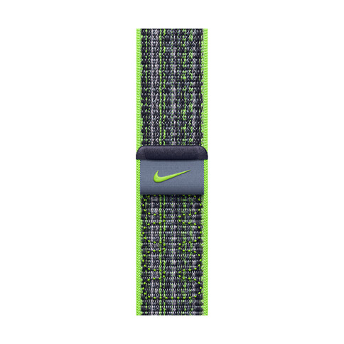 Apple Watch 45mm Nike Sport Loop, bright green/blau