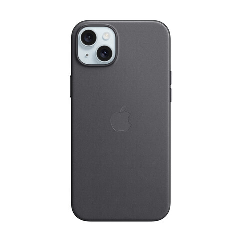 Apple iPhone 15 Plus Feingewebe Case mit MagSafe, schwarz