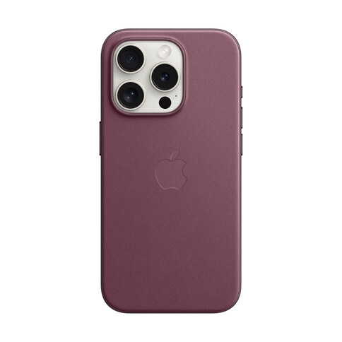 Apple iPhone 15 Pro Feingewebe Case mit MagSafe, mulberry