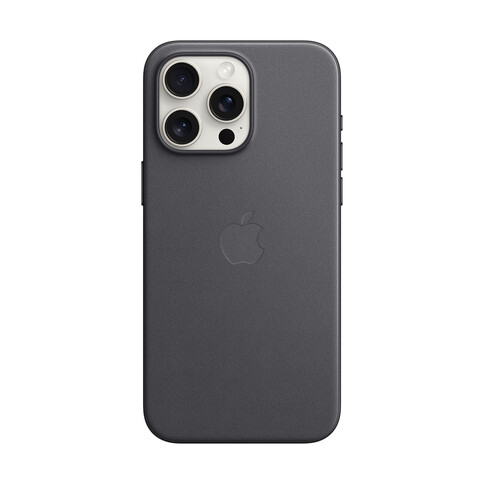 Apple iPhone 15 Pro Max Feingewebe Case mit MagSafe, schwarz