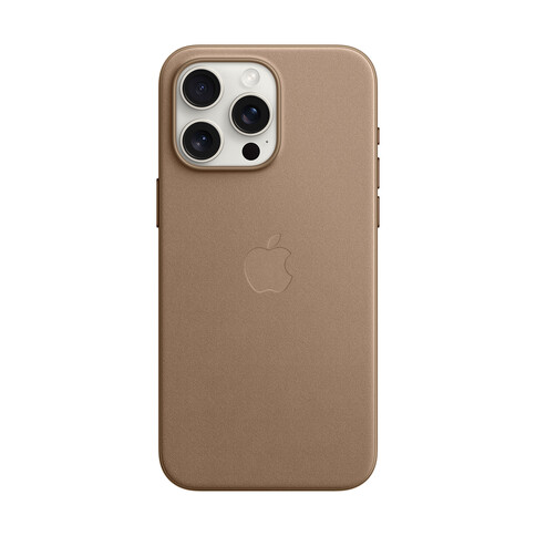 Apple iPhone 15 Pro Max Feingewebe Case mit MagSafe, taupe braun
