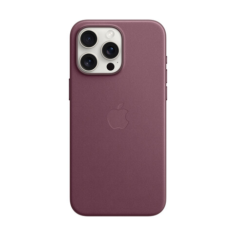 Apple iPhone 15 Pro Max Feingewebe Case mit MagSafe, mulberry