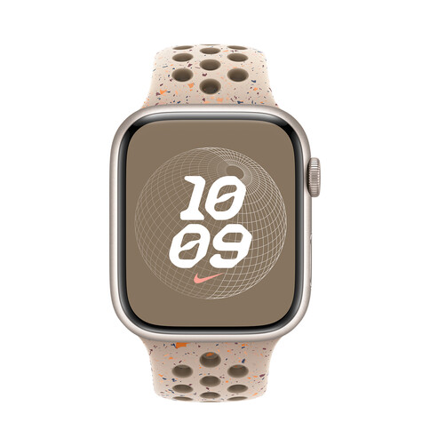 Apple Watch 45mm Nike Sportarmband, Desert Stone, M/L