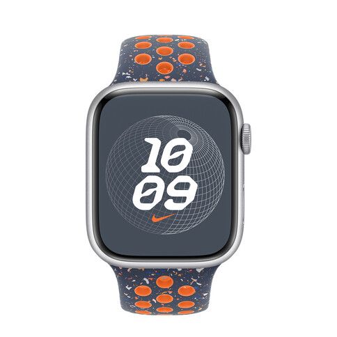 Apple Watch 45mm Nike Sportarmband, Blue Flame, M/L