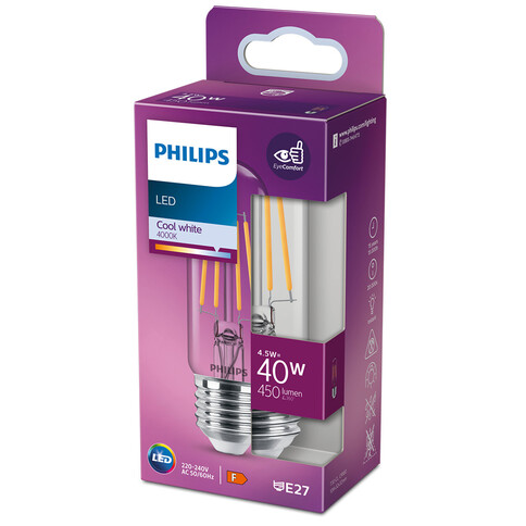 Philips Classic LED T30 Stablampe, 40W E27 CW CL ND SRT4