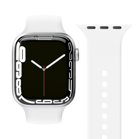 Vonmählen Silikon Loop One für Apple Watch 42/44/45/49 mm, weiß >