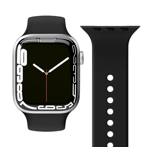 Vonmählen Silikon Loop One für Apple Watch 42/44/45/49 mm, schwarz