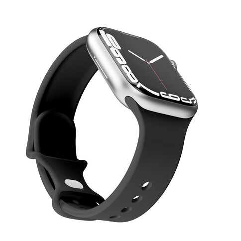 Vonmählen Silikon Loop One für Apple Watch 42/44/45/49 mm, schwarz