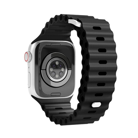 Vonmählen Oceanarmband für Apple Watch 42/44/45/49 mm, schwarz