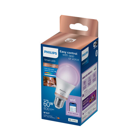 Philips Smart LED Lampe RGB 60W A60 E27 1PF/6