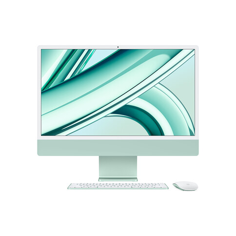 iMac 24&quot; mit 4.5K Retina Display, M3 Chip 8-Core CPU und 10-Core GPU, 8GB, 512GB SSD, grün