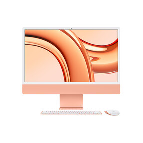 iMac 24" mit 4.5K Retina Display, M3 Chip 8-Core CPU und 10-Core GPU, 8GB, 256GB SSD, orange