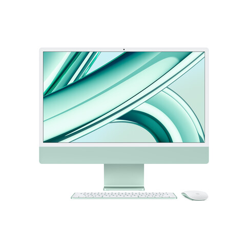 iMac 24&quot; mit 4.5K Retina Display, M3 Chip 8-Core CPU und 8-Core GPU, 8GB, 256GB SSD, grün