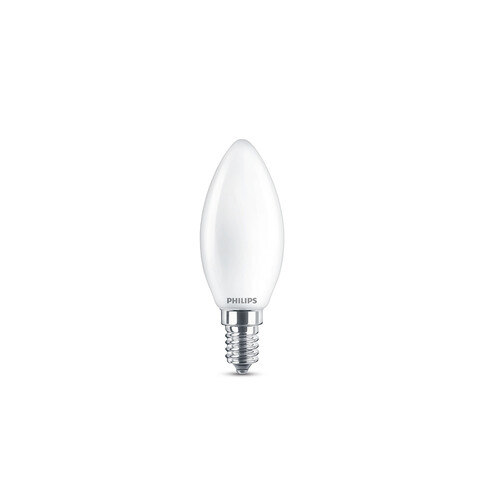 Philips LED Lampe nicht dimmbar, LED classic KZ 40W E14 DL 470lm, matt