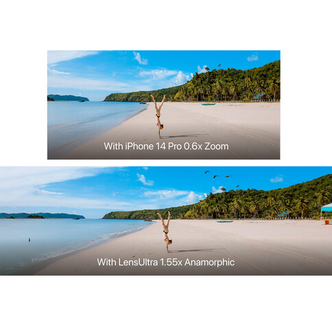 Shiftcam LensUltra 1.55x Anamorphic, Anamorphotisches Smartphone Objektiv