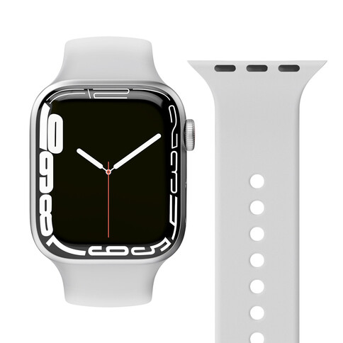 Vonmählen Silikon Loop One für Apple Watch 38/40/41 mm, hellgrau