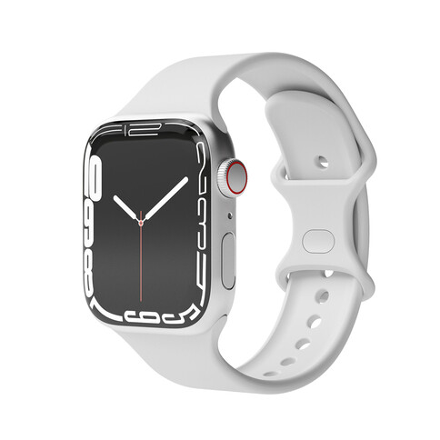 Vonmählen Silikon Loop One für Apple Watch 42/44/45/49 mm, hellgrau