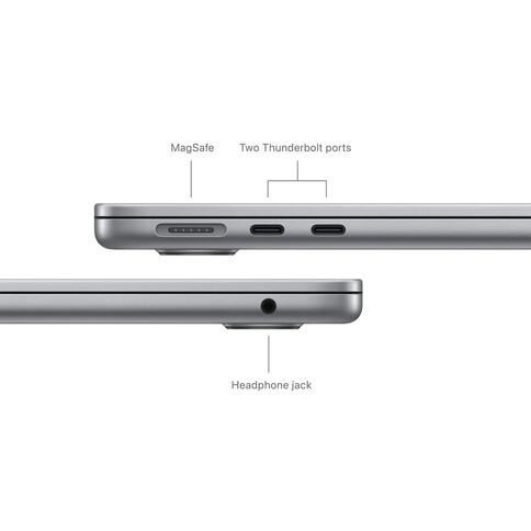 MacBook Air 13&quot; M3 Chip 8-Core CPU und 8-Core GPU, 8GB, 256GB SSD, space grau&gt;