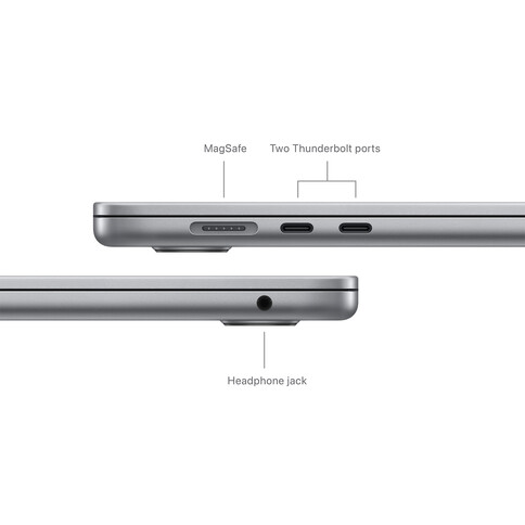 MacBook Air 15&quot; M3 Chip 8-Core CPU und 10-Core GPU, 8GB, 256GB SSD, space grau&gt;