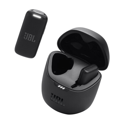 JBL Quantum Stream tragbares, kabelloses Streaming-Mikrofon, Lightning, schwarz