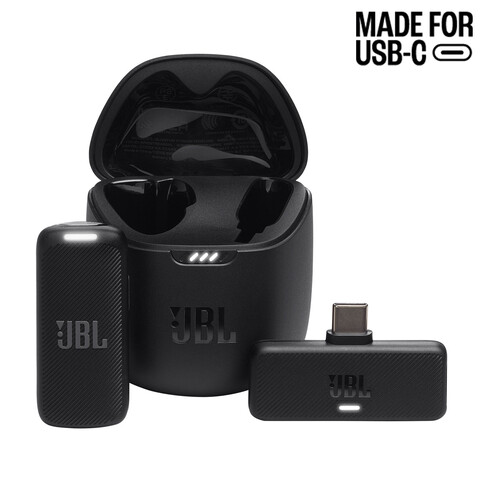 JBL Quantum Stream tragbares, kabelloses Streaming-Mikrofon, USB-C, schwarz