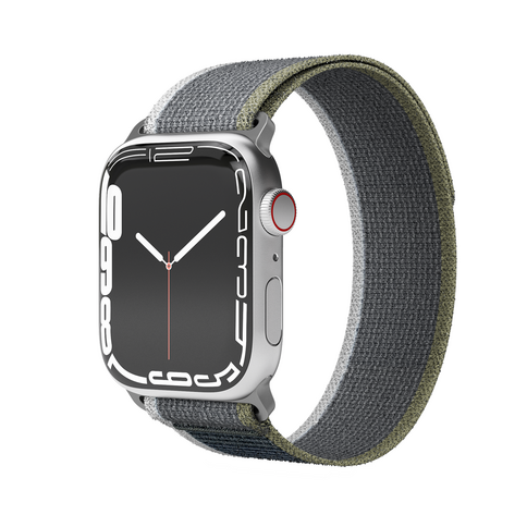 Vonmählen Trekking Loop für Apple Watch 42/44/45/49 mm, grün-grau