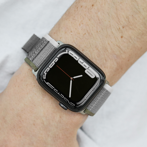 Vonmählen Trekking Loop für Apple Watch 42/44/45/49 mm, grün-grau