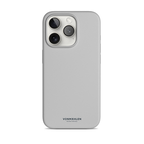 Vonmählen Eco Silicone Cas. iPhone 15 Pro, hellgrau