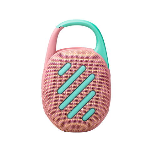 JBL Clip5, Bluetooth-Lautsprecher mit Karabinerhaken, pink