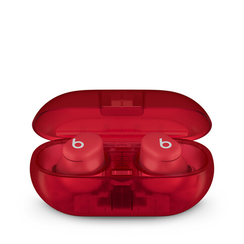 Beats Solo Buds, komplett kabellose In-Ear Kopfhörer, transparent rot