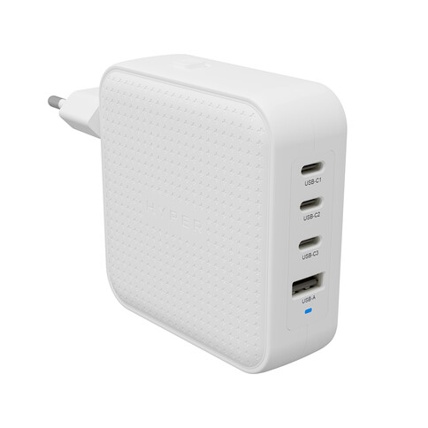 Hyper - HyperJuice 100W USB-C GaN Ladegerät mit Reiseadapter, weiß