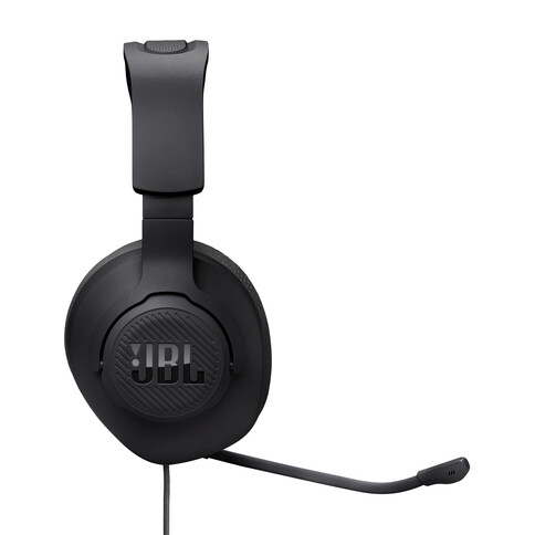 JBL Quantum 100 M2, kabelgebundener Over-Ear-Gaming-Headset mit Mikrofon, schwarz