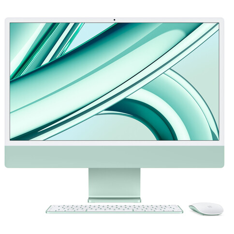 iMac 24&quot; M3 8C CPU u. 10C GPU - GR/24 RET/1 TB SSD/24 GB/MAGM&amp;TP/NUMKB/GER