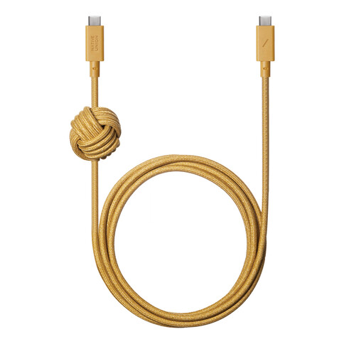 Native Union Anchor USB-C auf USB-C Kabel 3m, senfgelb