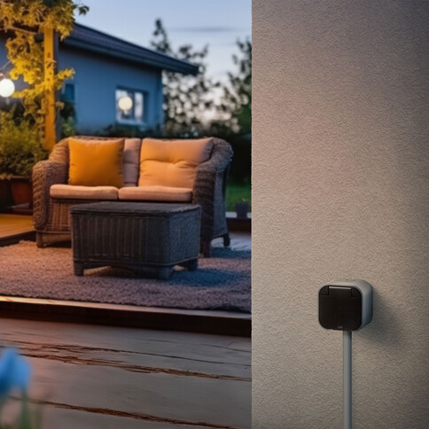 Eve Energy Outdoor EU Matter, Smarte Steckdose mit Verbrauchsmessung