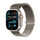 Apple Watch Ultra 2 GPS + Cellular, Titan natur, 49mm mit Milanaise-Armband, Titan natur - M