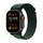 Apple Watch Ultra 2 GPS + Cellular, Titan schwarz, 49mm mit Alpin-Armband, dunkelgrün - large