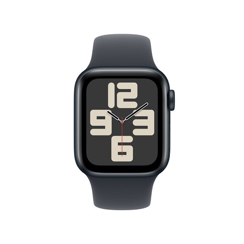 Apple Watch SE GPS, Aluminium mitternacht, 40mm mit Sportarmband, mitternacht - S/M