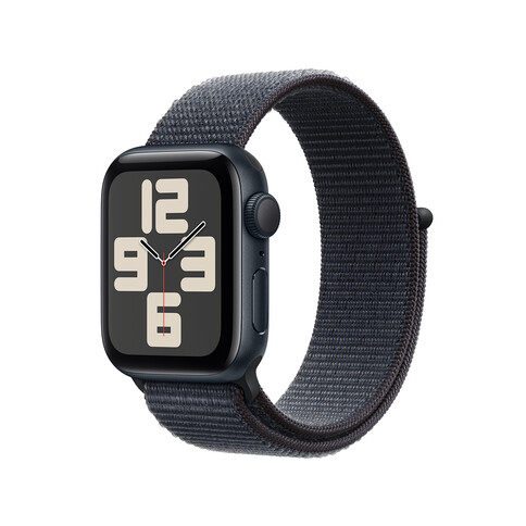 Apple Watch SE GPS, Aluminium mitternacht, 40mm mit Sport Loop, tinte