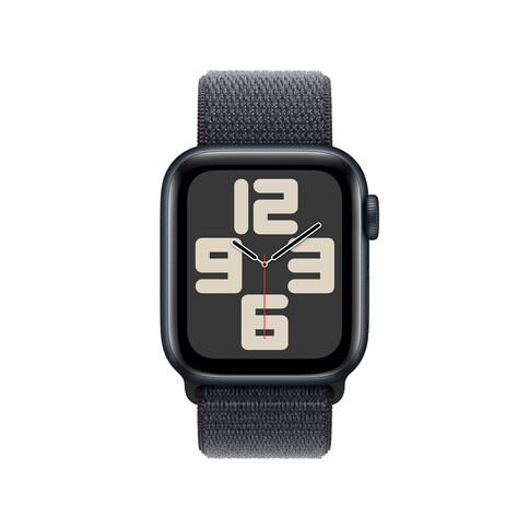 Apple Watch SE GPS, Aluminium mitternacht, 40mm mit Sport Loop, tinte