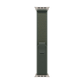 Apple Watch 49mm Trail-Loop, grün - S/M - Gehäusefarbe natur